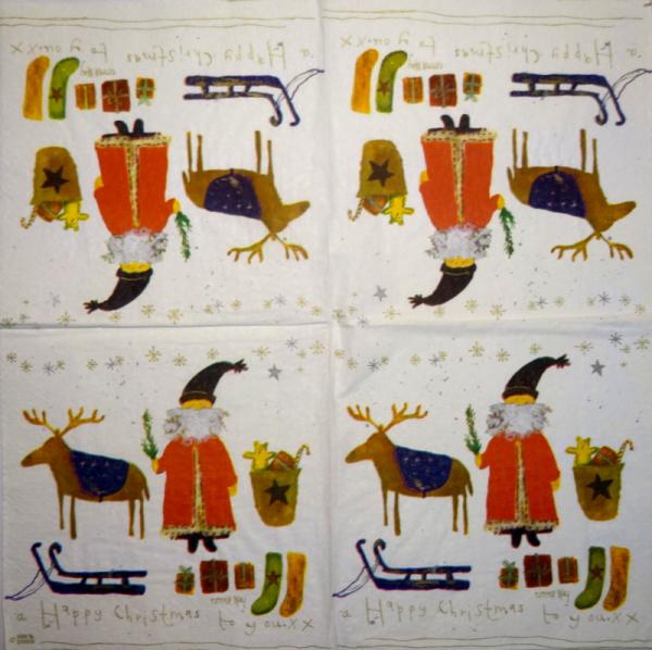 NWS-102 Schlitten - 3-lagig - ppd - Emmy Blay - Happy Christmas